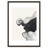Abstract Black And White Wavy Lines Flowing Organic Shape thumbnail