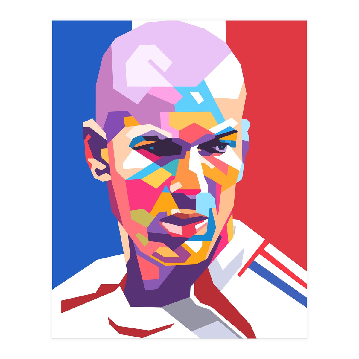 Zinedine Zidane art (Print Only)