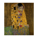 Gustav Klimt The Kiss Gold Romantic Art (Print Only) thumbnail