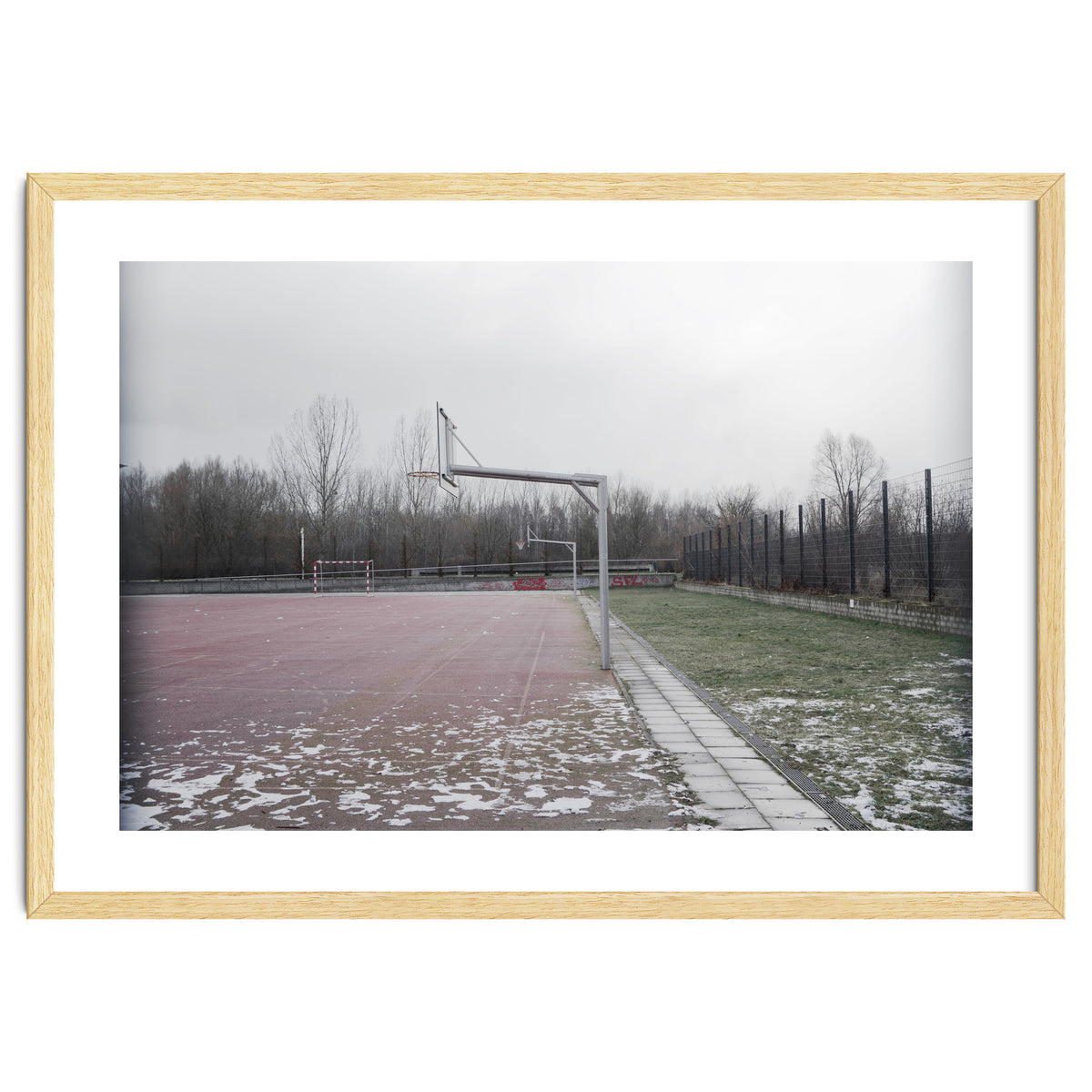 No people basketball court