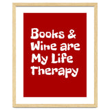 Books and Wine are my life therapy thumbnail