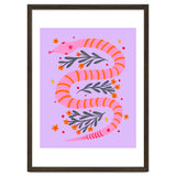 Modern snake - pink and orange thumbnail
