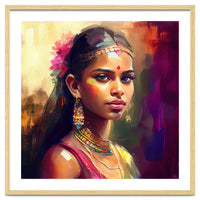 Golden Garland Sinhalese Portrait