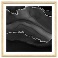 Black & Silver Agate Texture 01