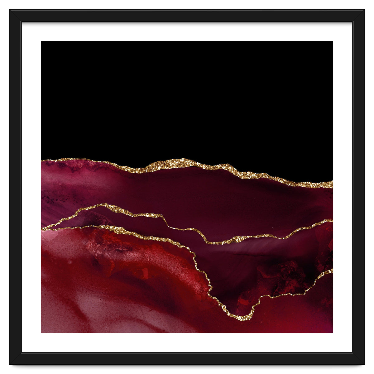 Burgundy & Gold Agate Texture 07