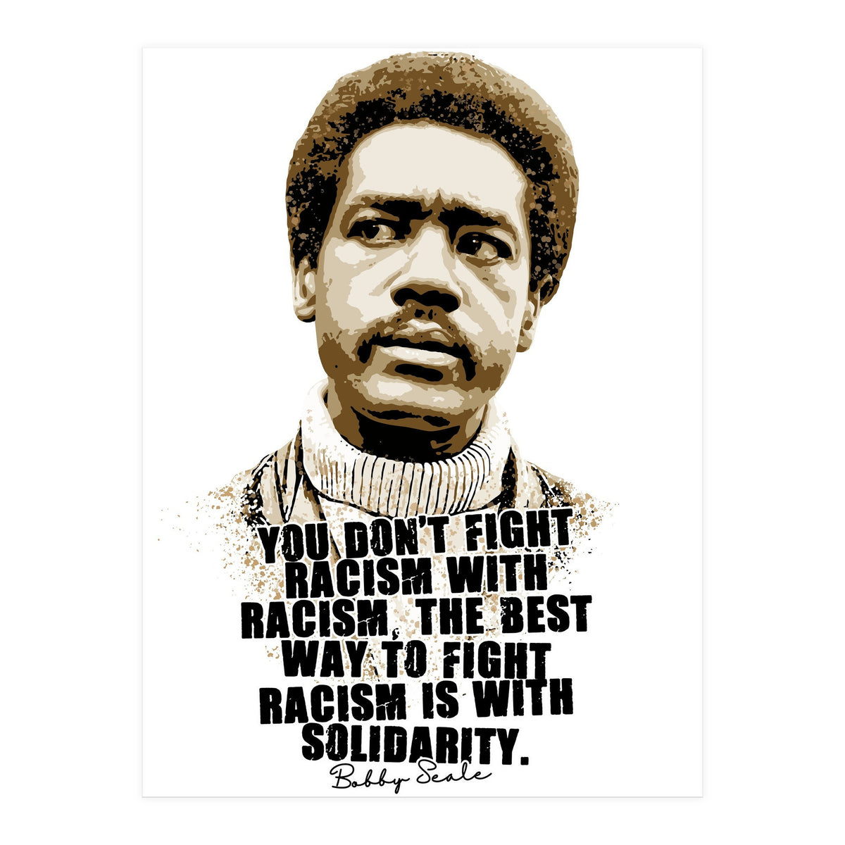 Bunchy Carter American Activist Legend with Quotes (Print Only)