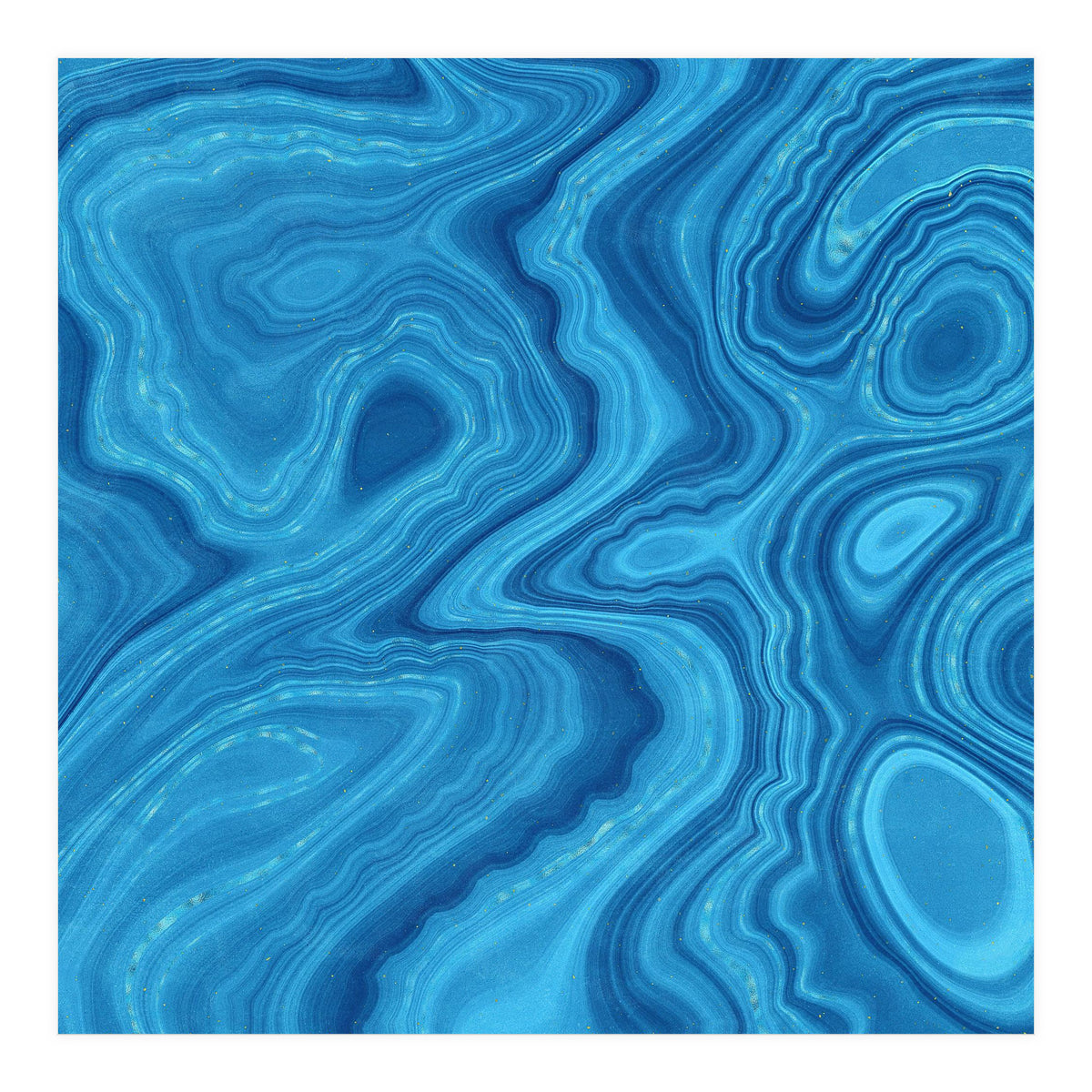 Blue Agate Texture 07 (Print Only)