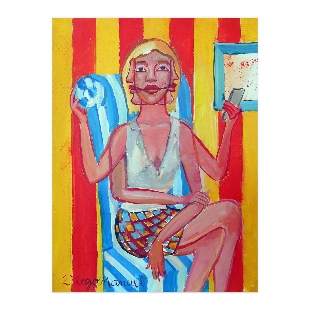 Mujer En El Sillon (Print Only)