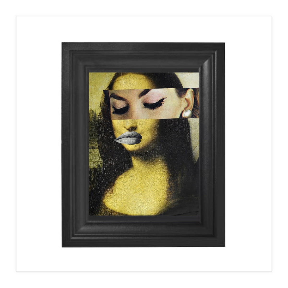 Monnalisa 2.0 - Print of paper Collage (Print Only)