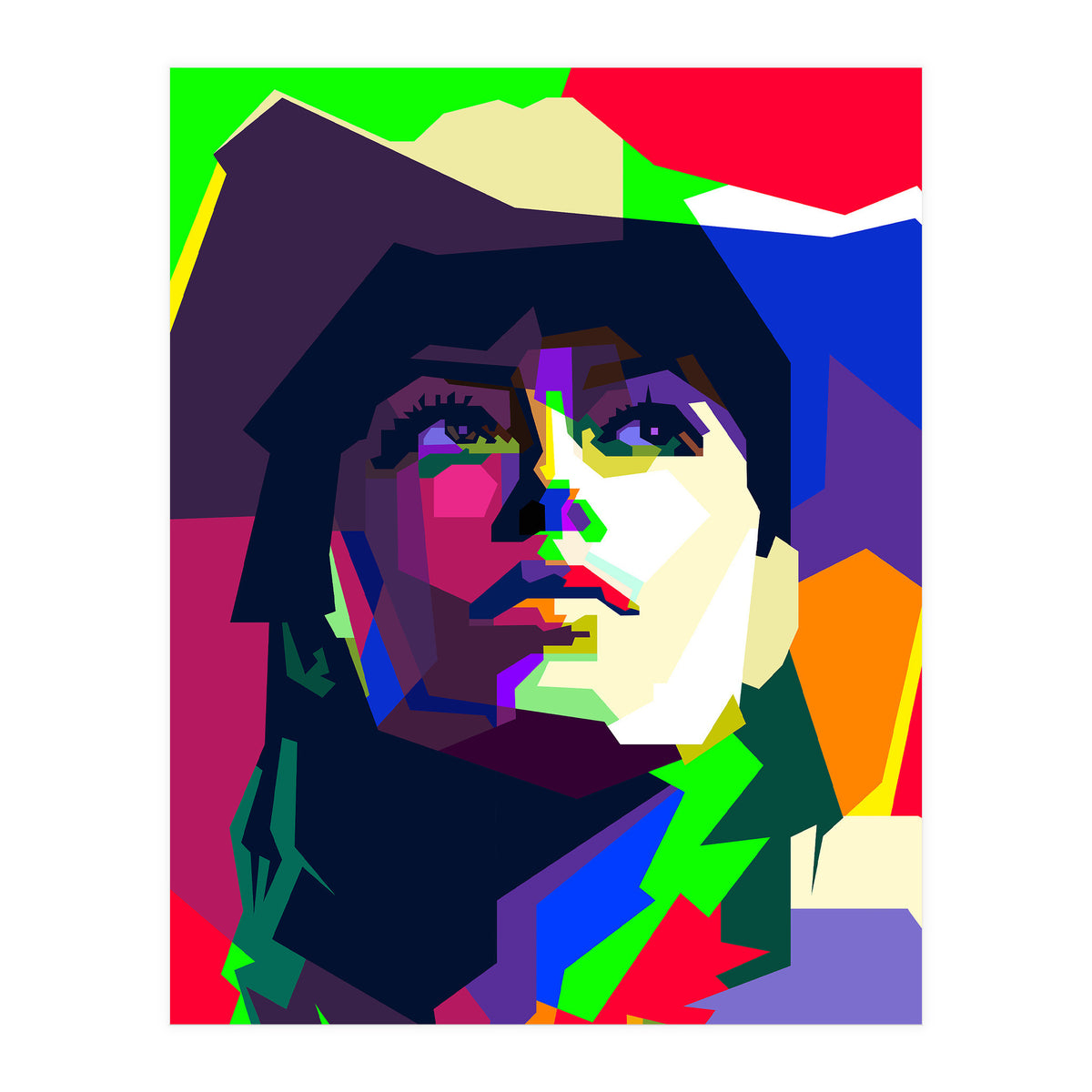Jessica Biel Hollywood Movies WPAP Illustration Trending Now (Print Only)