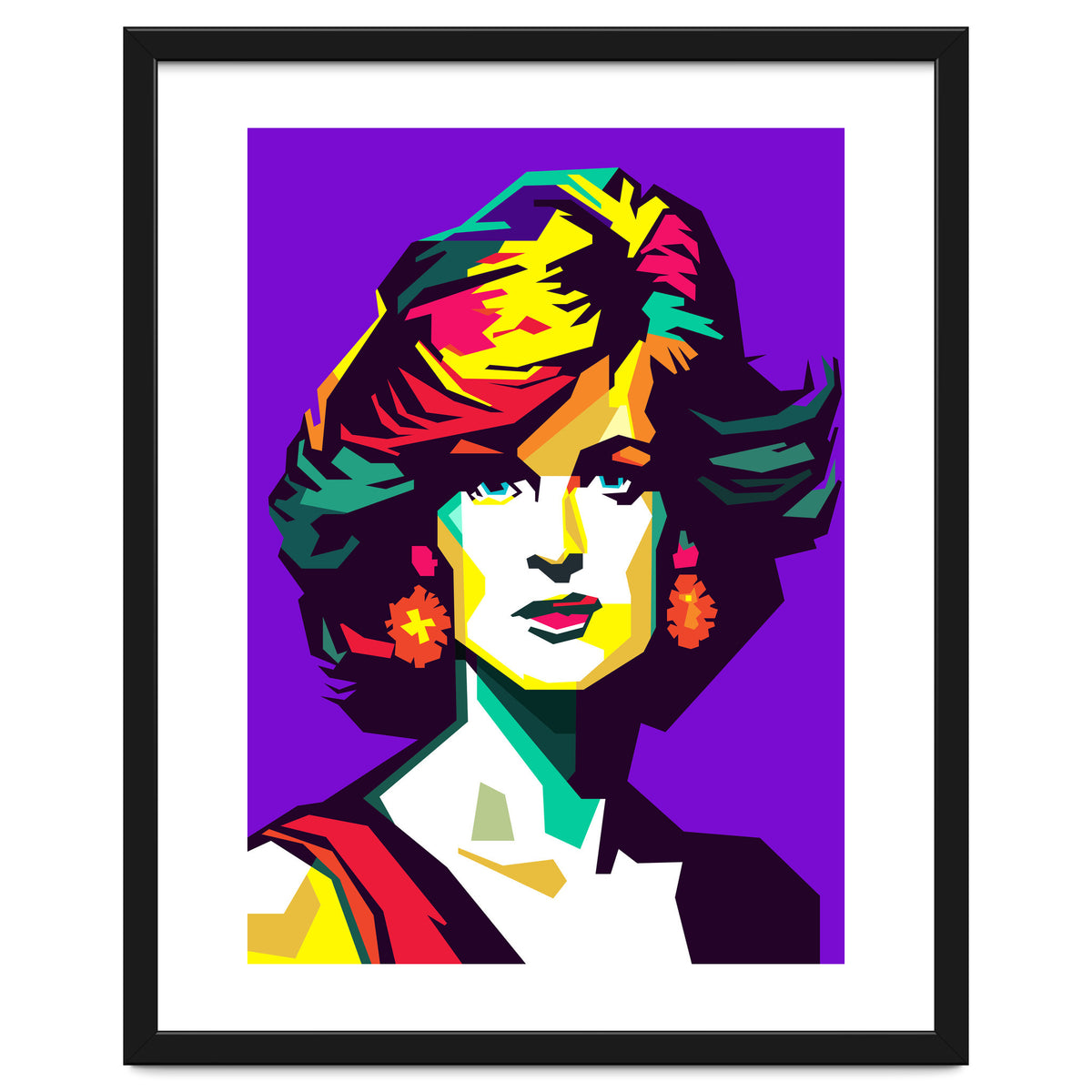 Retro Diana Famous Loved Beauty Woman