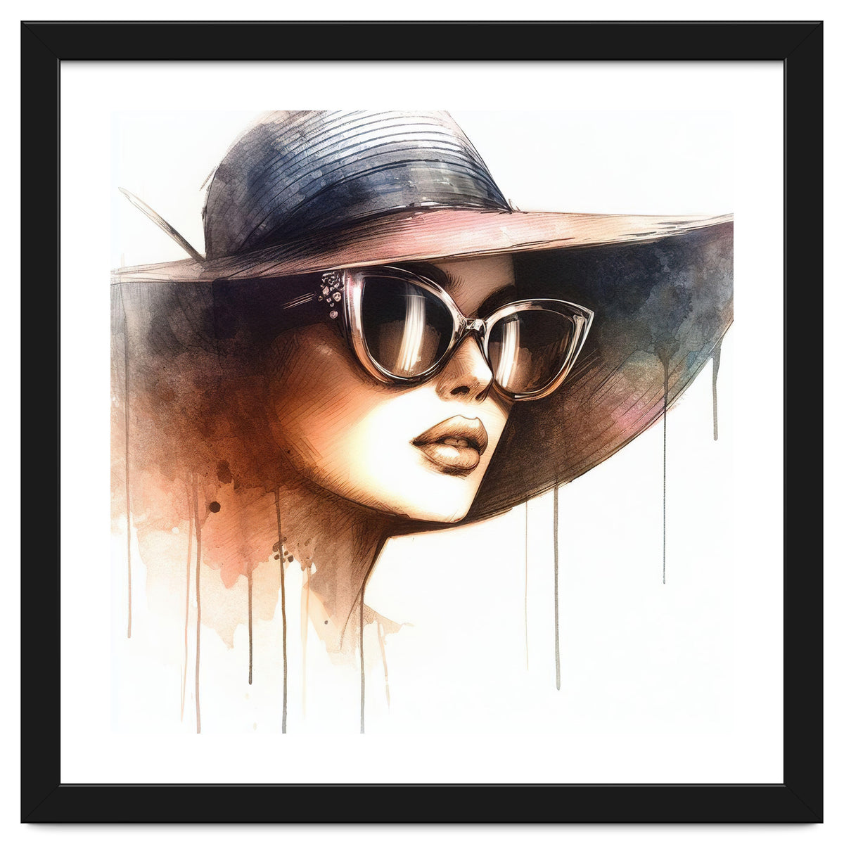 Watercolor Elegant Woman #2