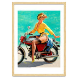 Pinup Sexy Motorcycle Girl thumbnail
