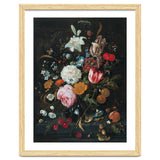 Jan Davidsz. de Heem (Utrecht, 1606-Amberes, 1683/4). Flowers in a glass Vase with Fruit (ca. 166... thumbnail