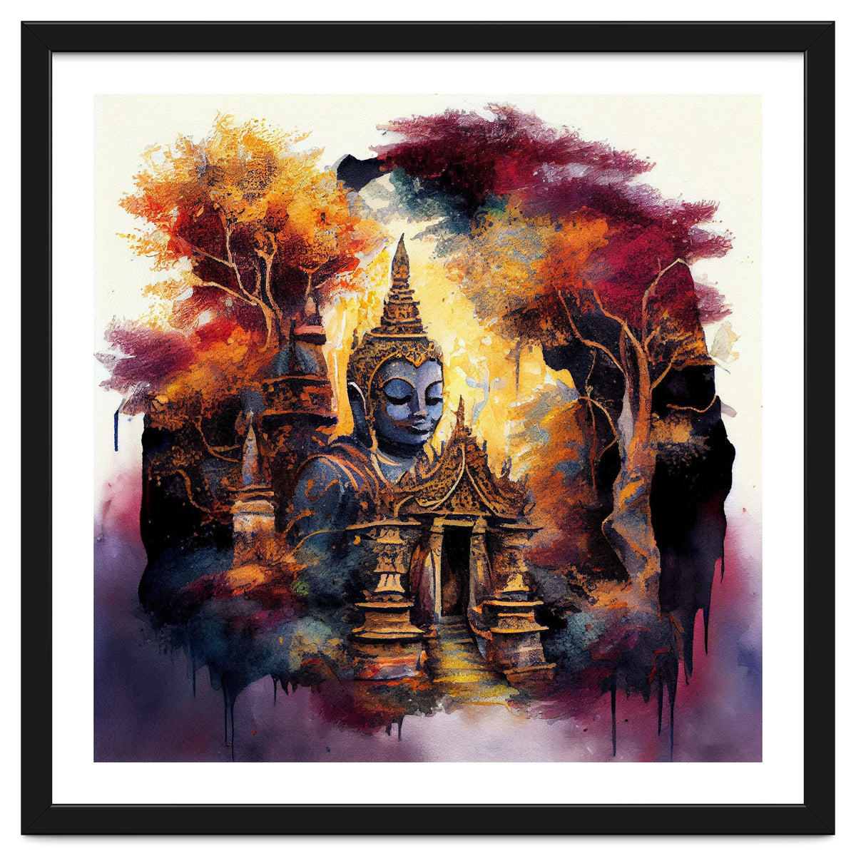 Autumn Forest Buddha Temple