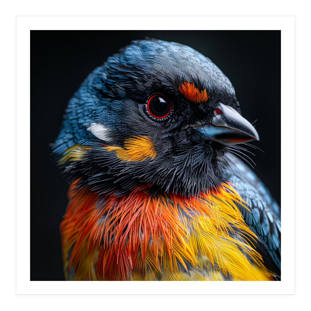 Close Up Of A Colorful Bird In The Wild (Print Only)