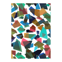 Geometric Squares Collage Colorful (Print Only)