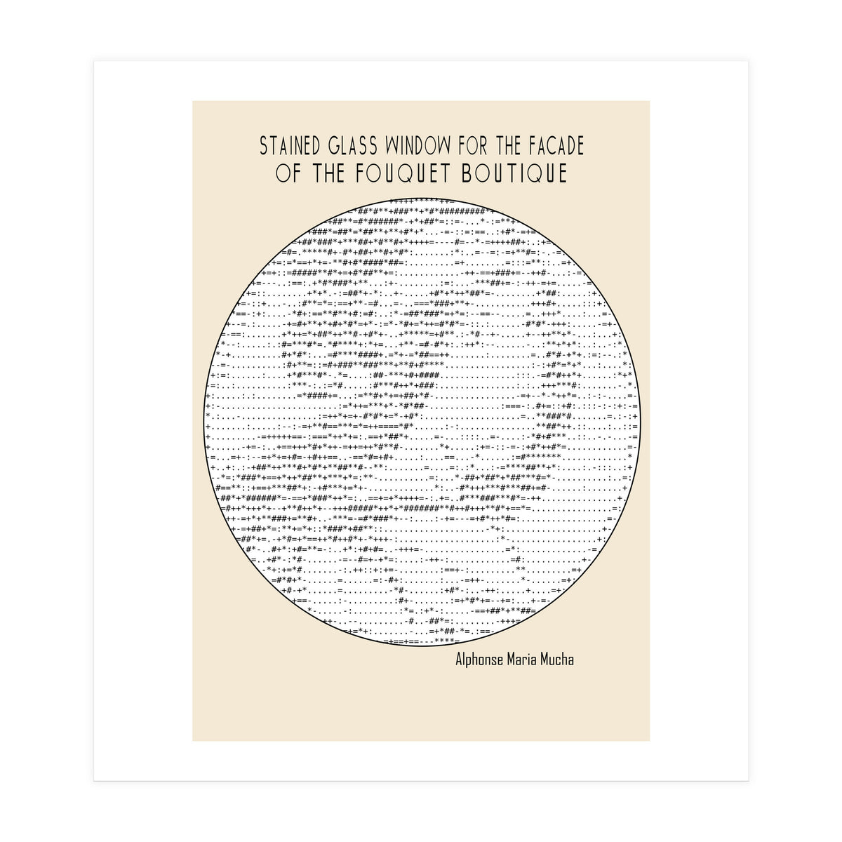 Stained Glass Window (ascii Art) (Print Only)