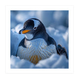 Gentoo Penguin In Its Natural Snowy Habitat (Print Only) thumbnail