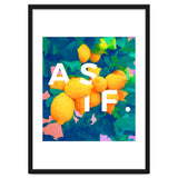 As If. | Typography Attitude Confidence Quote | Lemon Garden Botanical Vintage Quirky Lettering thumbnail
