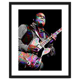 Freddie King American Blues Guitarist Colorful thumbnail