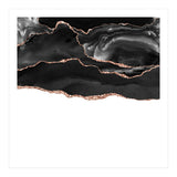 Black & Rose Gold Agate Texture 05  (Print Only) thumbnail