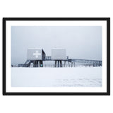 First aid house in the winter seascape thumbnail