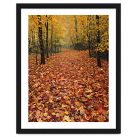 Ethereal Autumn Forest Path