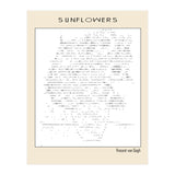 Sunflowers – Vincent van Gogh (1888) (ascii art) (Print Only) thumbnail