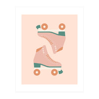 Blush Green Retro Rollers Skate (Print Only)