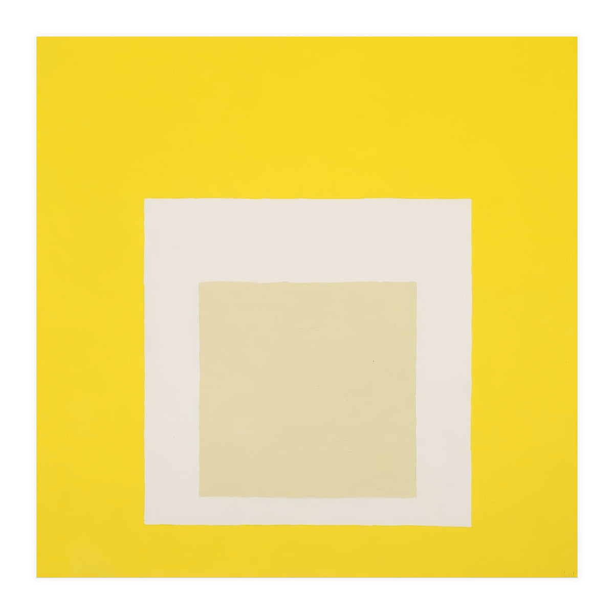 JOSEF ALBERS - HOMAGE TO THE SQUARE YELLOW WHITE (Print Only)
