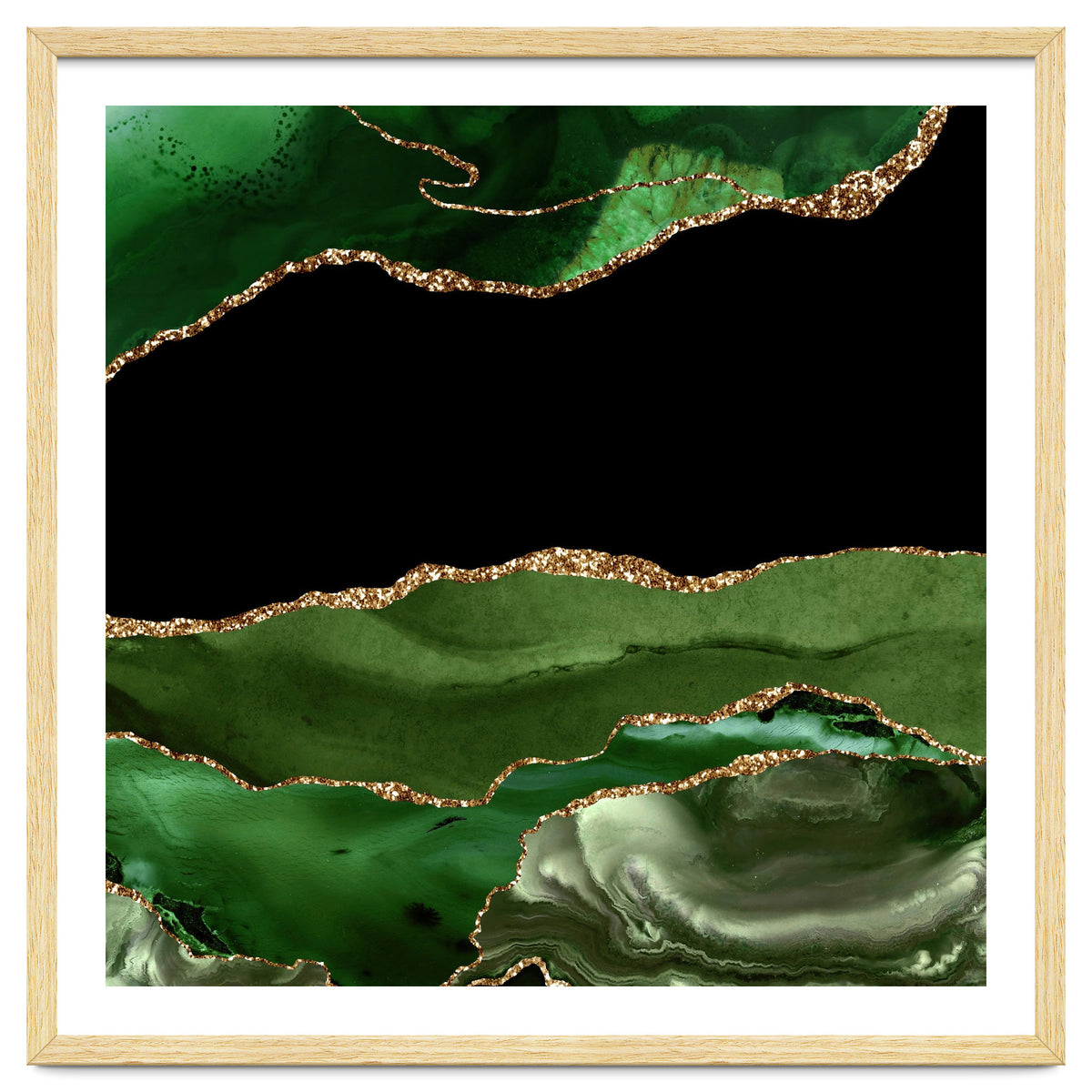 Green & Gold Agate Texture 16