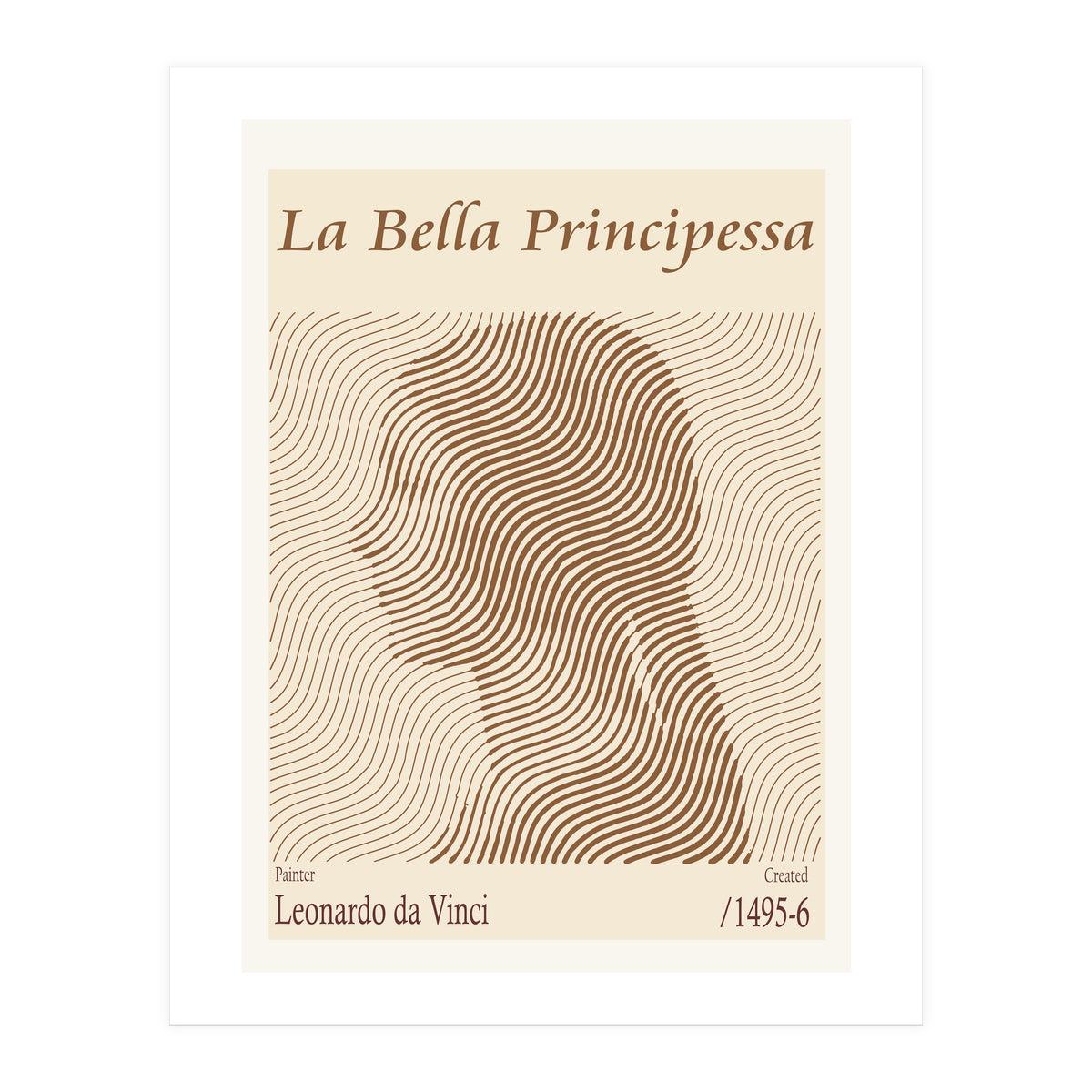 La Bella Principessa – Leonardo Da Vinci (1495 6) (Print Only)