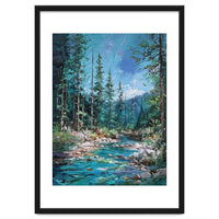 Whispers of the Azure Creek: A Textured Journey