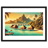 Vintage Bora Bora Poster, French Polynesia thumbnail