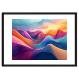 Vibrant Abstract Flowing Peaks Art thumbnail