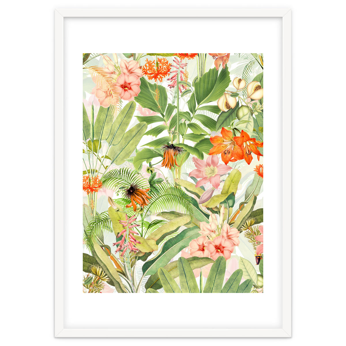 Luxurious Botanical Flower Jungle