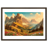Vintage Dolomites Poster, Italy thumbnail
