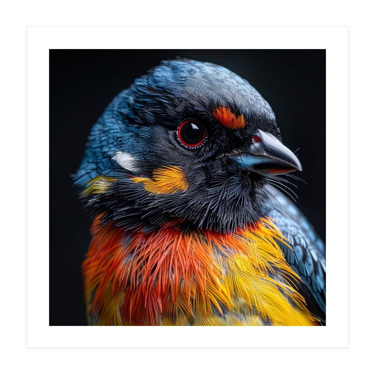 Close Up Of A Colorful Bird In The Wild (Print Only)