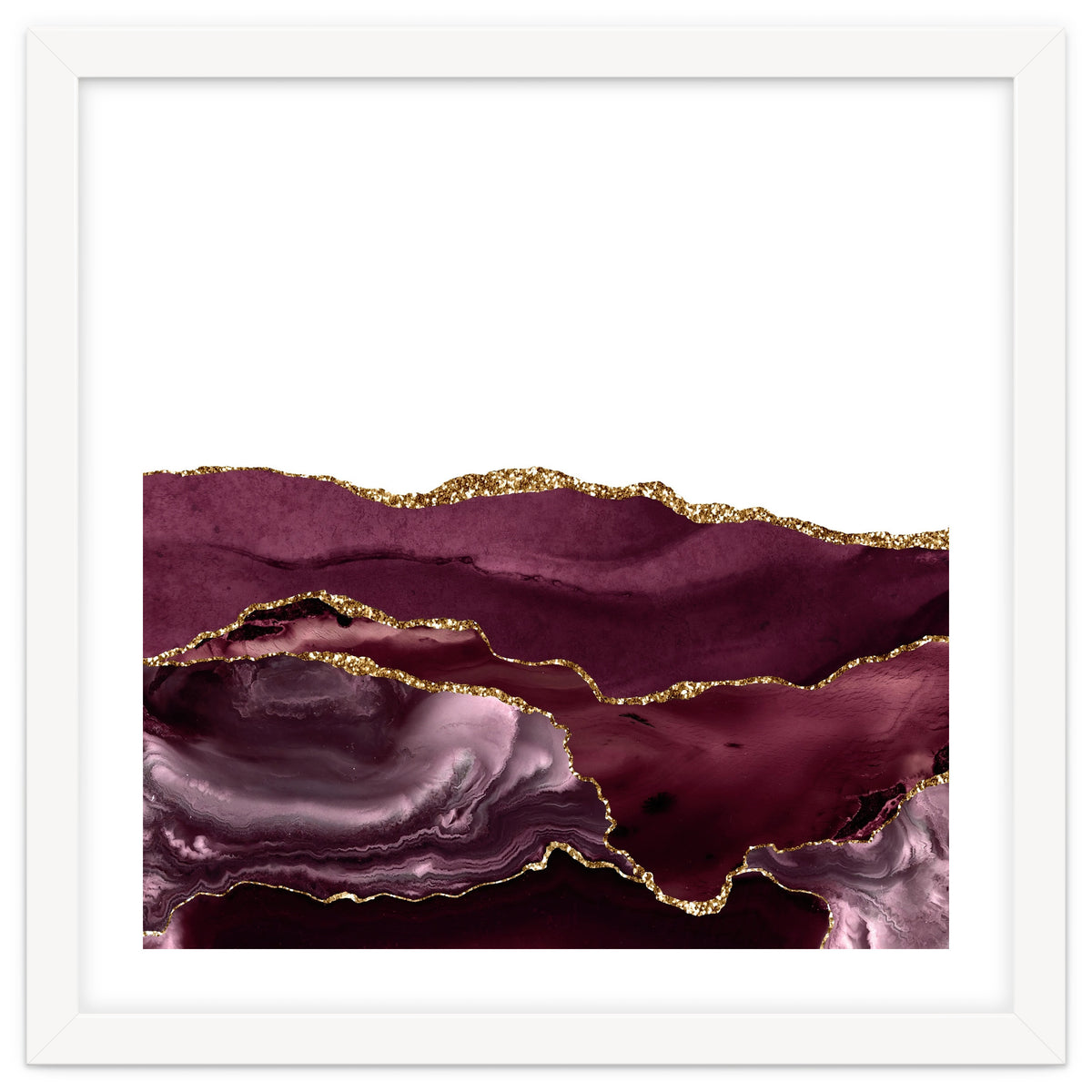 Burgundy & Gold Agate Texture 25