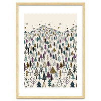 Mountain Forest Trees Winter