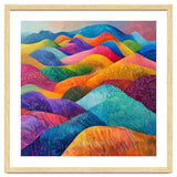 Vibrant Rainbow Rolling Hills Landscape thumbnail