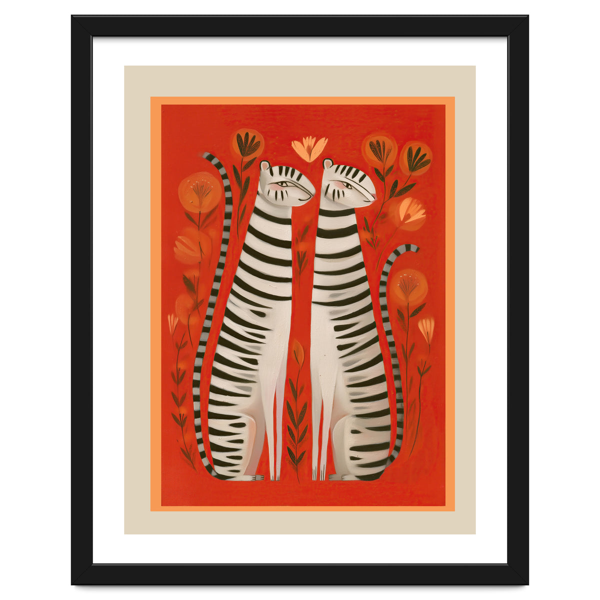 Striped Cat Pair