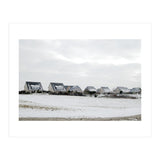Snow covered houses on the hill (Print Only) thumbnail