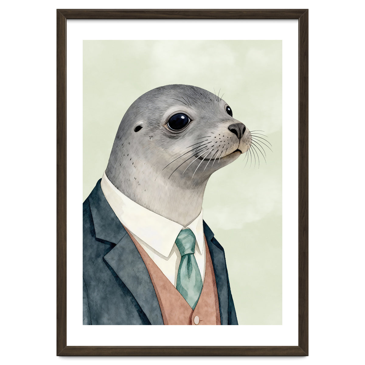 Seal Animal In A Suit