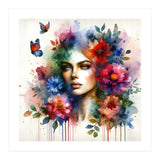 Ethereal Floral Portrait (Print Only) thumbnail
