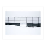 The entrance gate of the snow-covered baseball field (Print Only) thumbnail