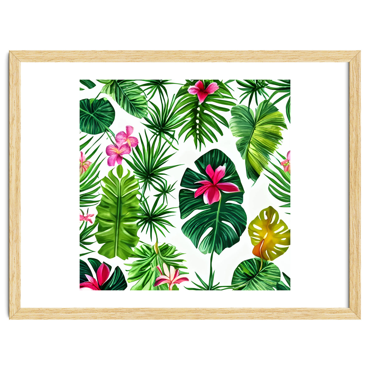 The Tropic, Banana Leaves Tropical Jungle Botanical, Palm Plants Monstera Nature, Bohemian Plants Floral