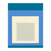 JOSEF ALBERS - HOMAGE TO THE SQUARE: BLUE WHITE GREY (Print Only)