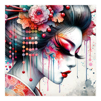 Ornate Bloom Modern Geisha (Print Only)